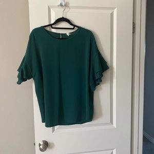 Pleione hunter green Blouse size XL